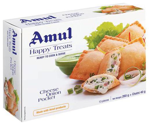 Amul Cheese Onion Pockets